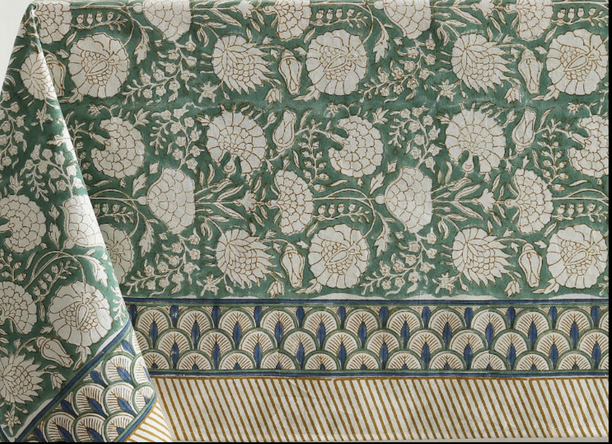 Pomegranate Green Runner (20" x 60”)
