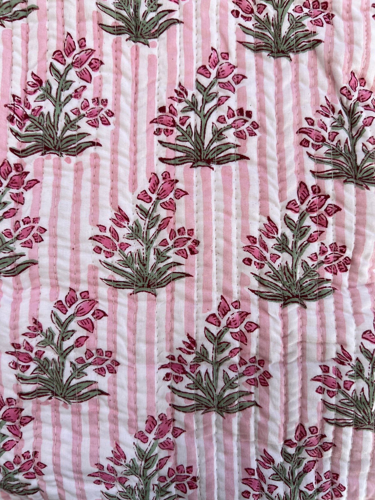 Pink Stripe Jewelry Roll