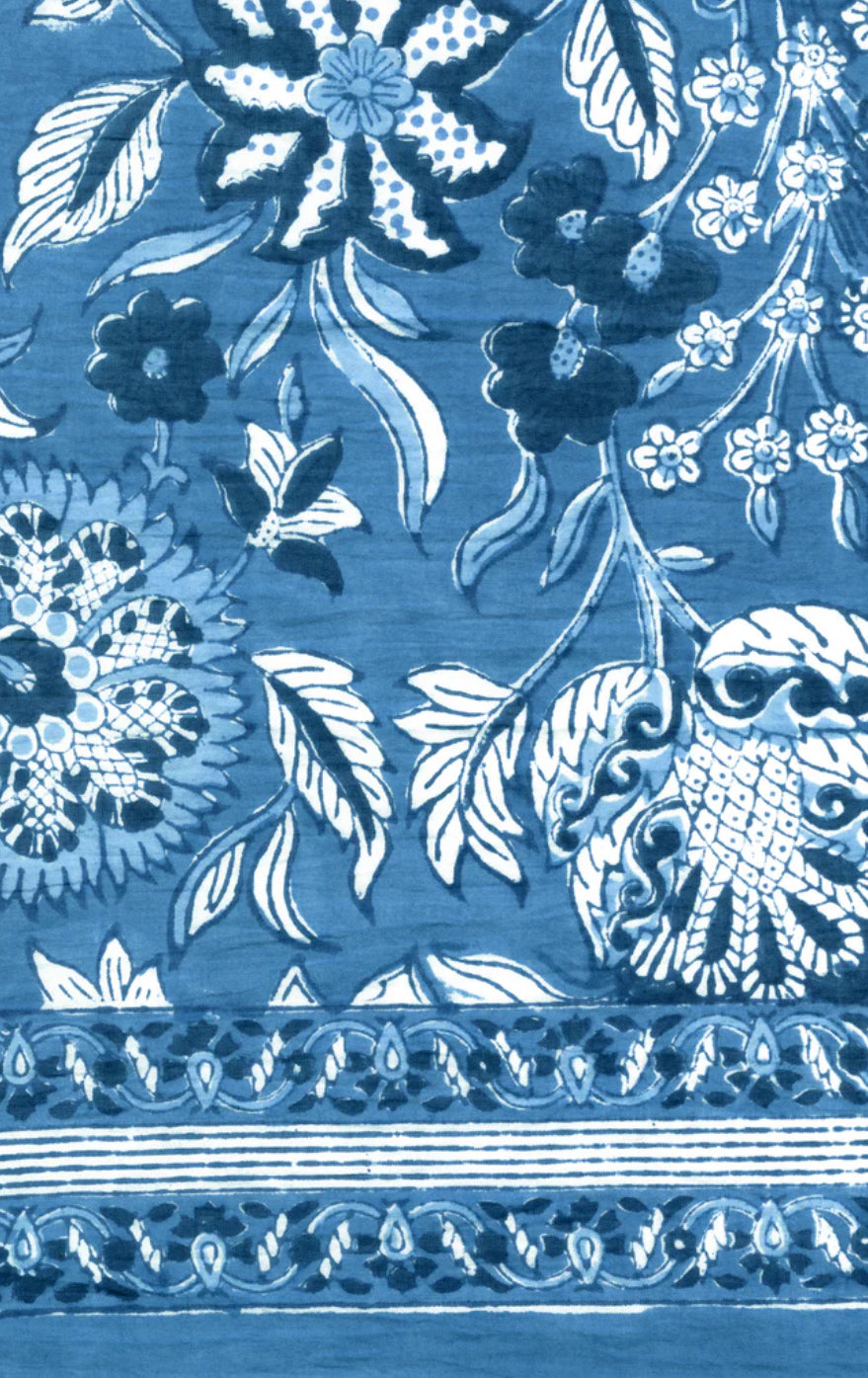 (AS31) Ming Blue Scarf