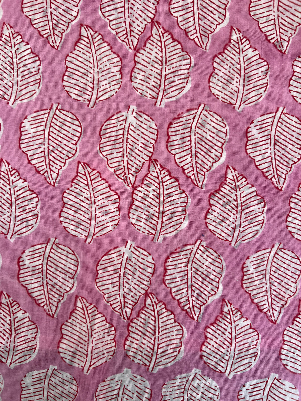 Pink Leaf Pajama Pants