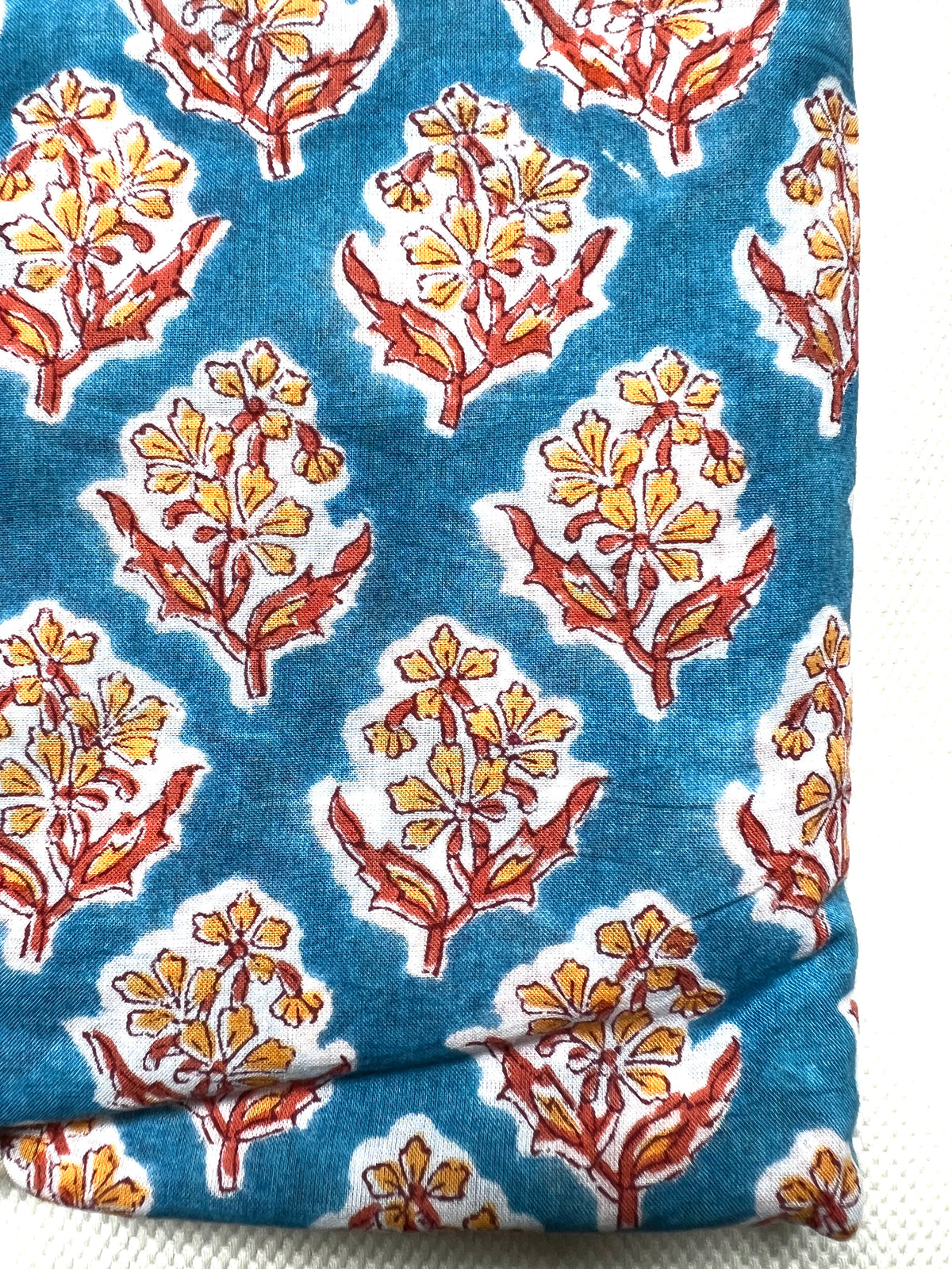 Blue Buti Ruffle Napkins