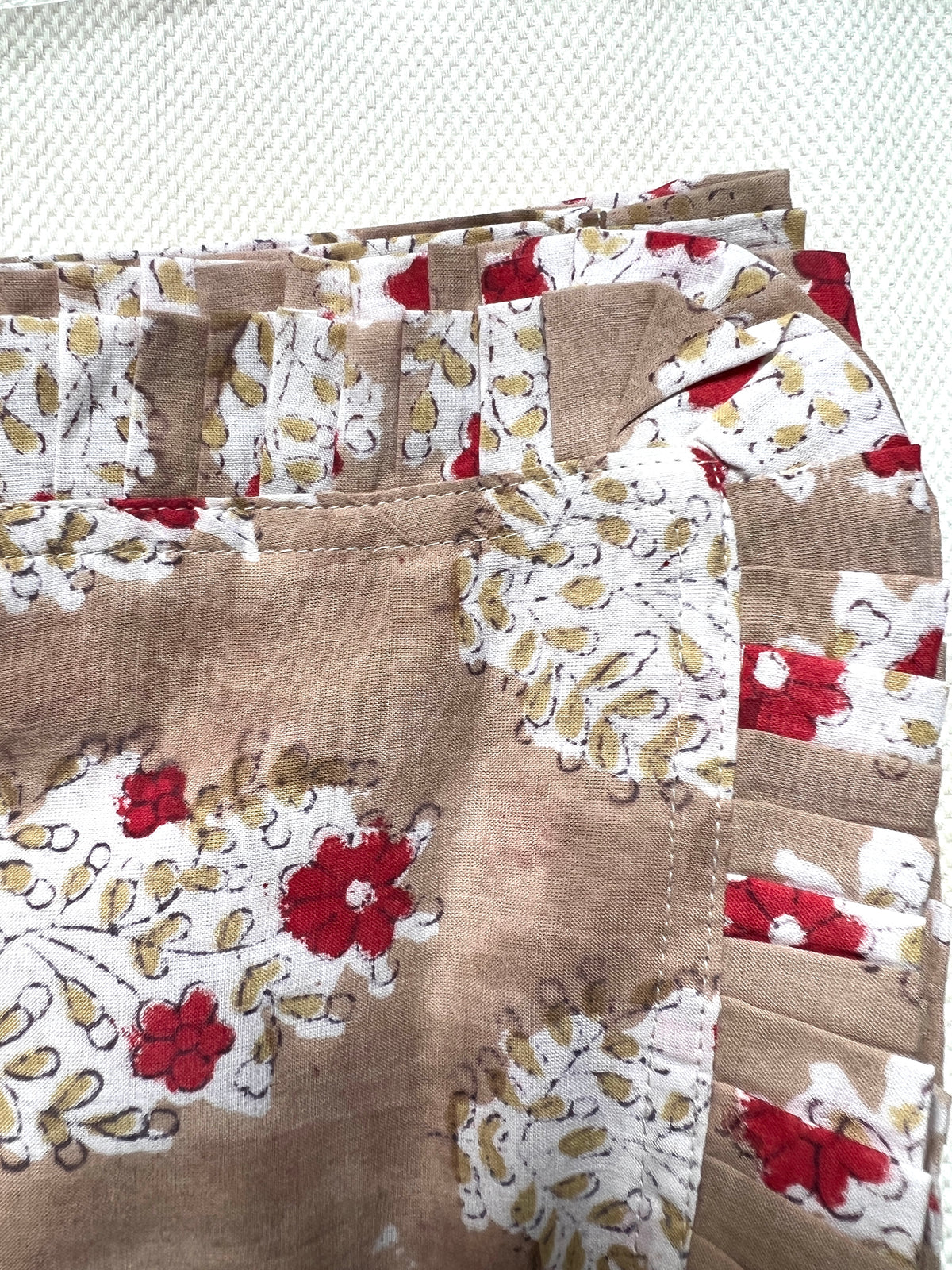 Tan + Red Buta Napkins