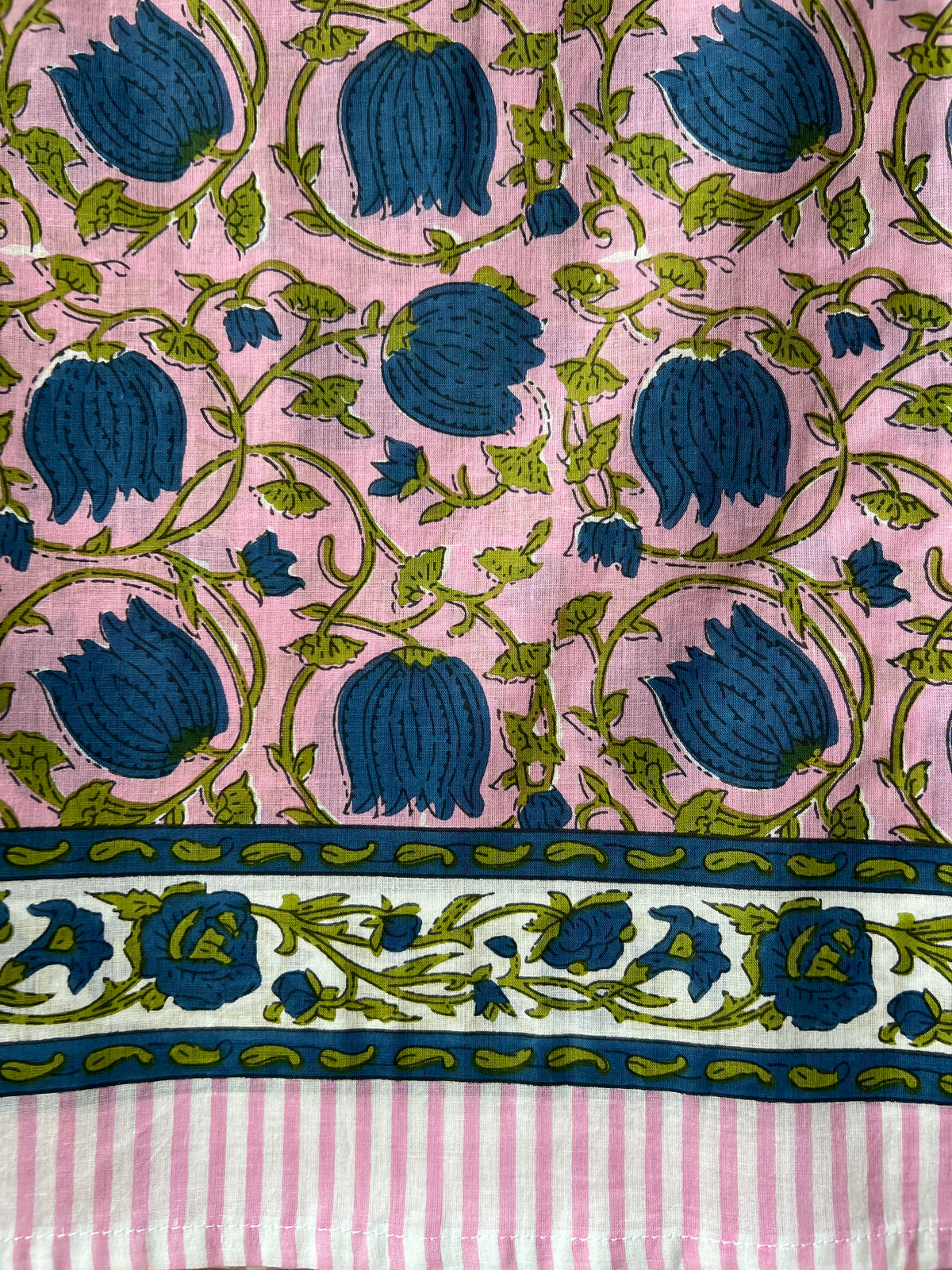 Pink/Blue/Green Vines Sarong (23C)