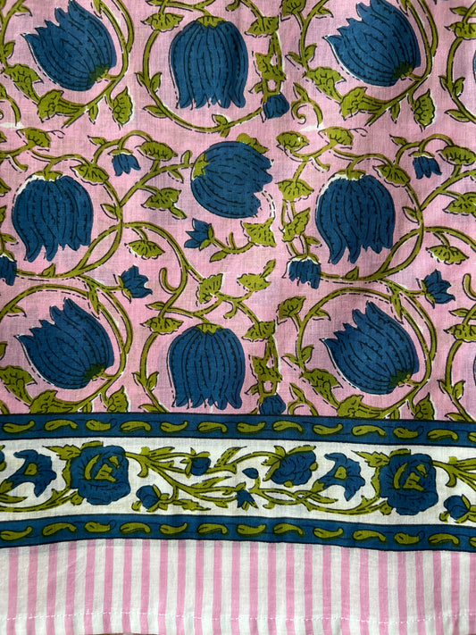 Pink/Blue/Green Vines Sarong (23C)