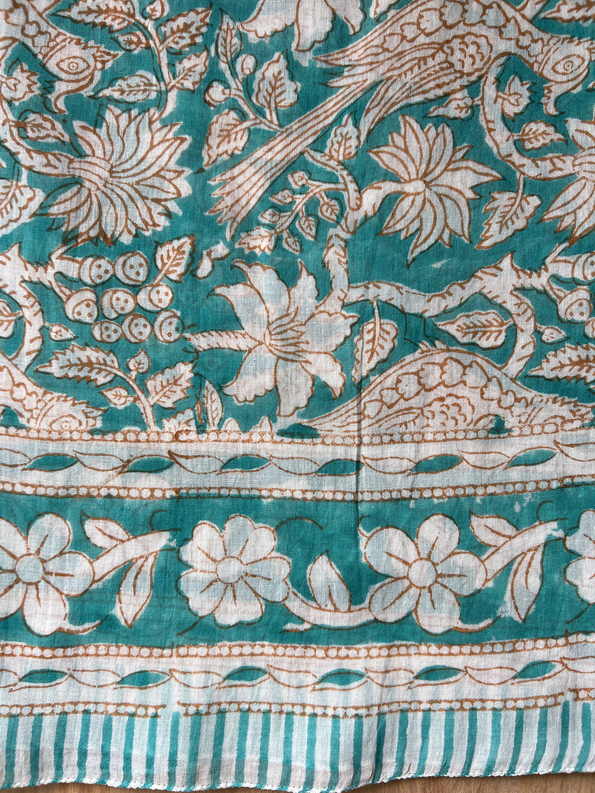 Aqua Bird of Paradise Sarong (23H)