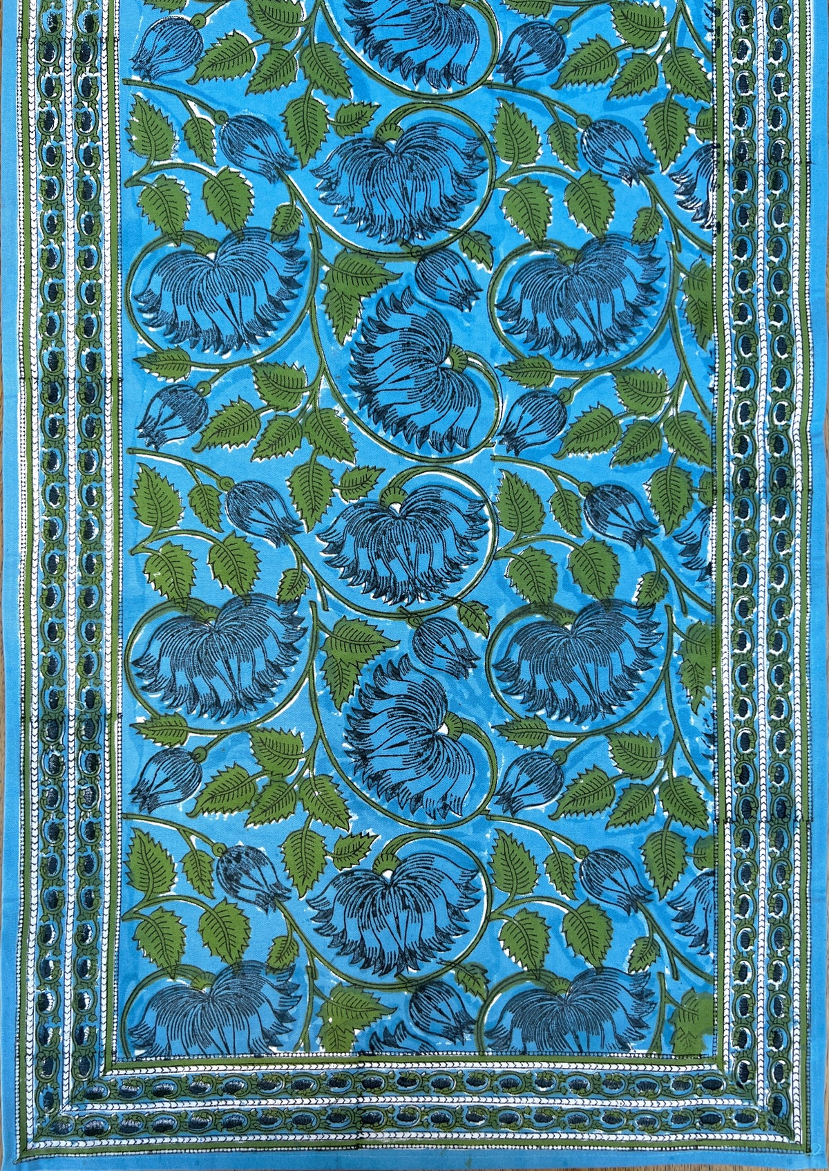 Lilly Blue Table Runner (20" x 66")