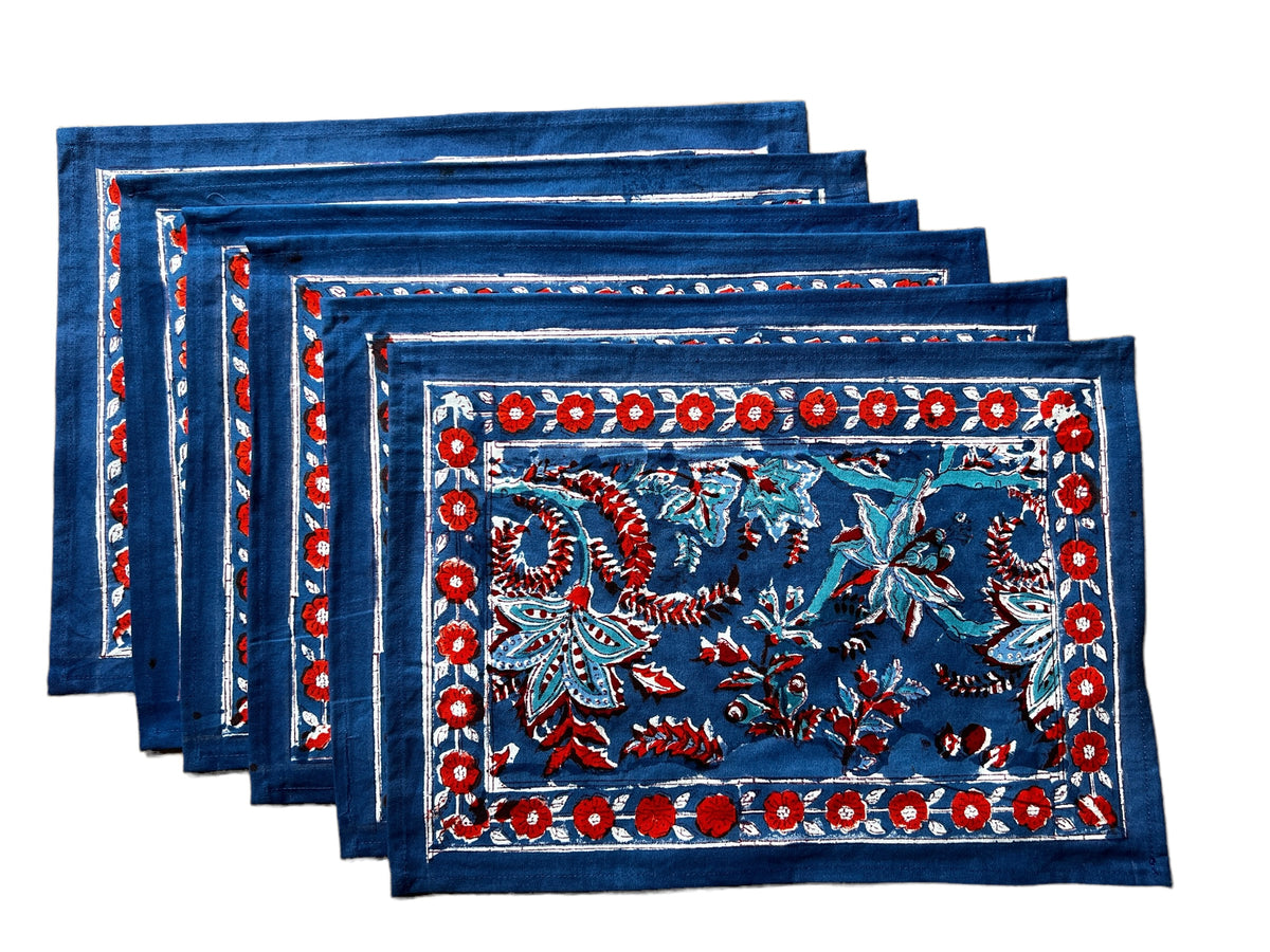Dark Blue Anok Placemats