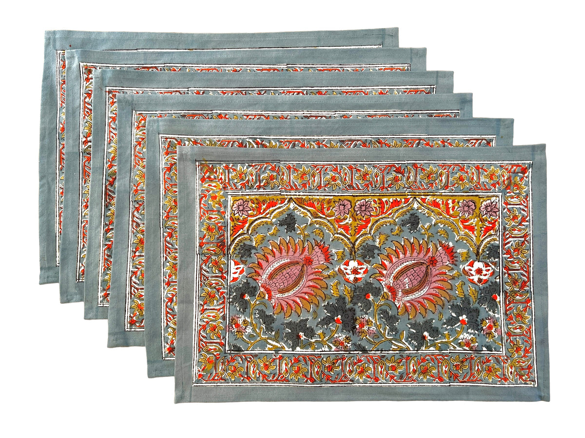Bird of Paradise Blue Placemats