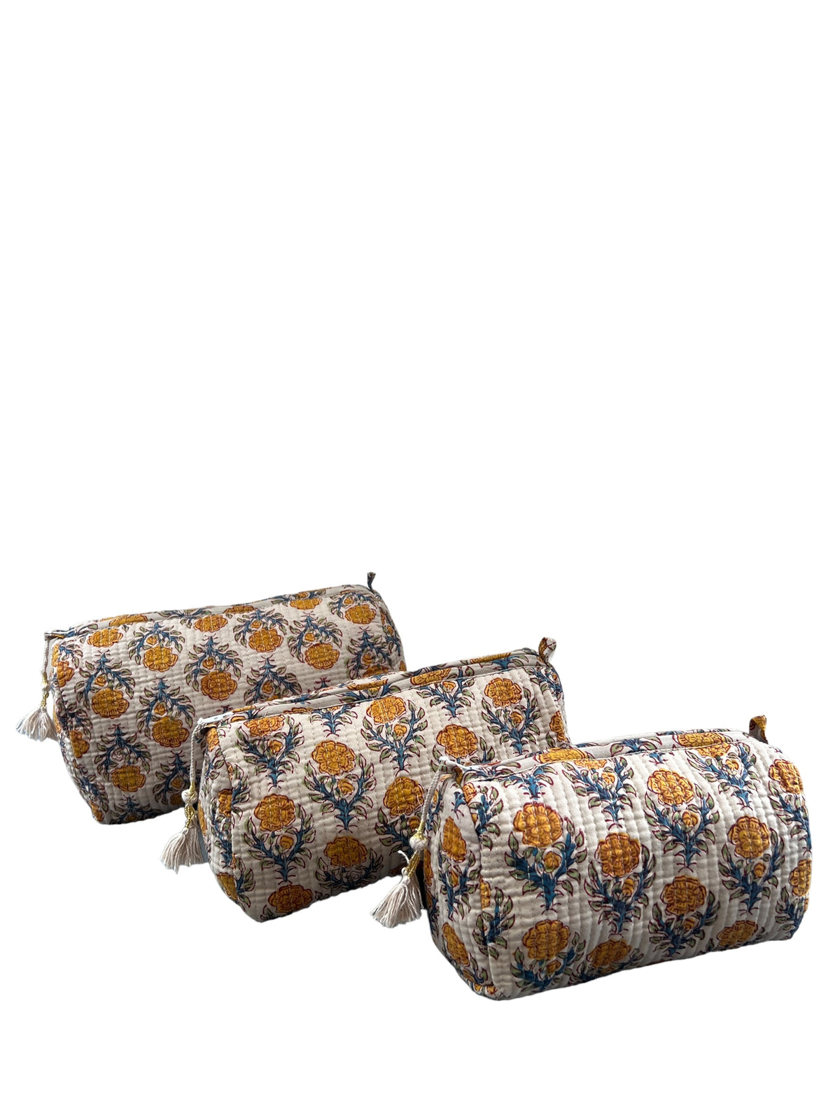 (M100) Make Up Bag Yellow Harvest Autumn Shades