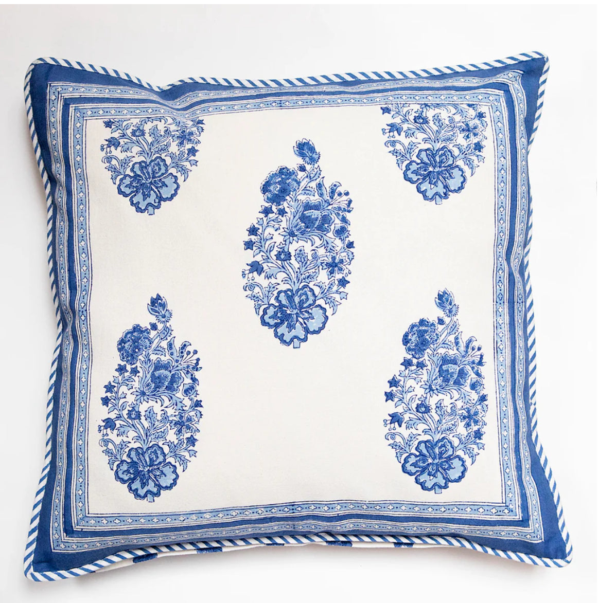 Cushion Covers in Blue Bouquet