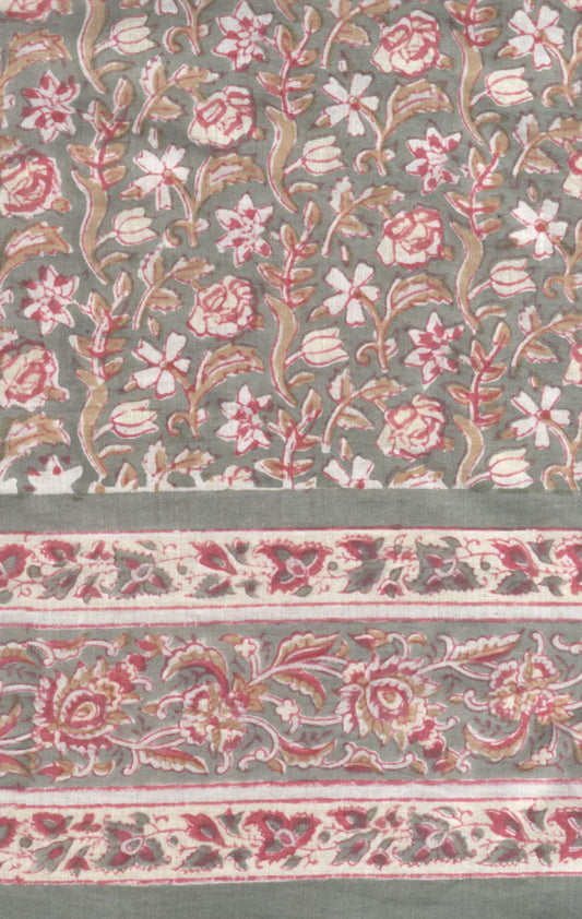 (AS22) Sage Green Autumn Wildflowers Scarf