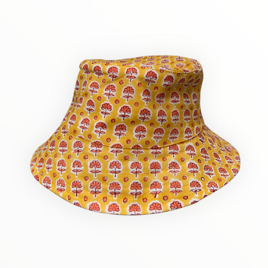 Yellow Floral Bucket Hat