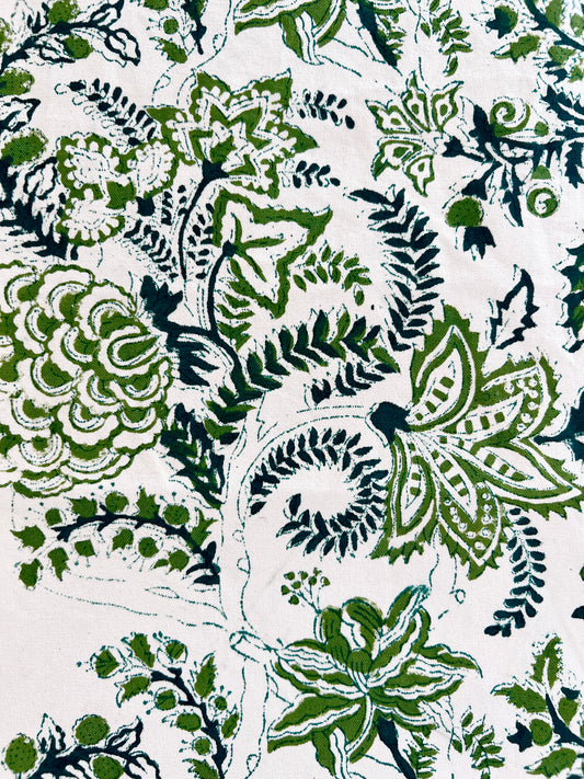 Morning Glory Green Table Runner (14" x 70")