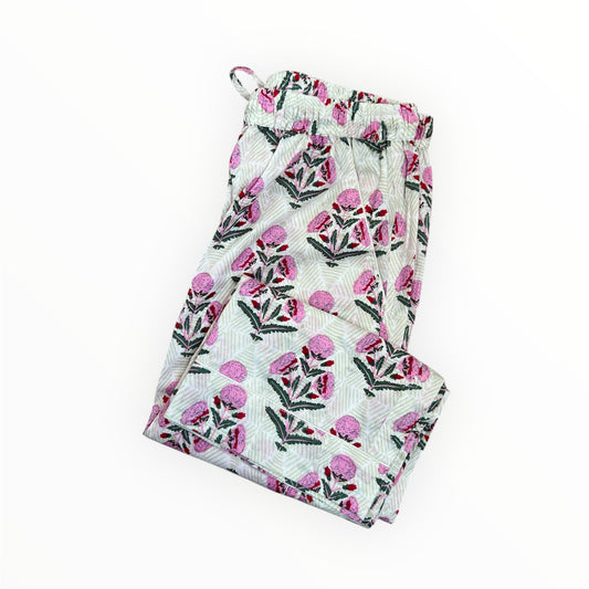 Kitty Pink Buta Pajama Pants