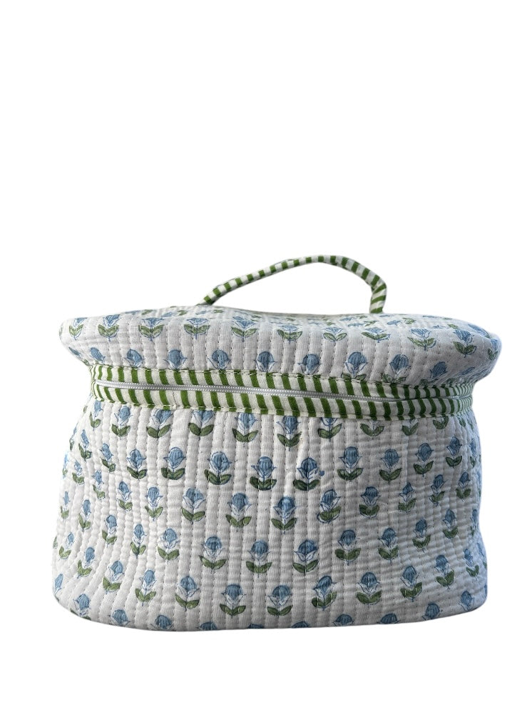 Vanity Tote Blue Green Small Buti (V003)