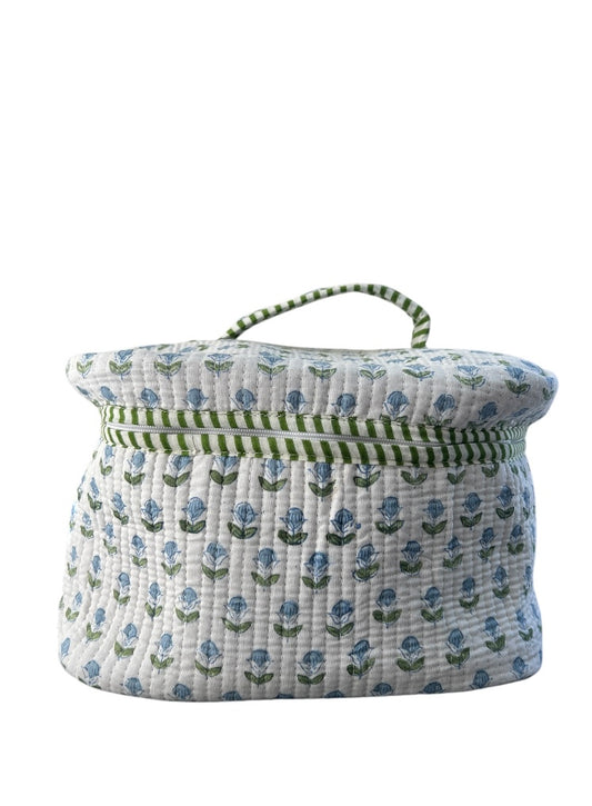 Vanity Tote Blue Green Small Buti (V003)