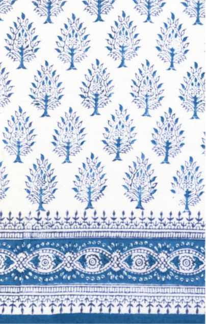 (AS06) Blue Tree of Life Scarf