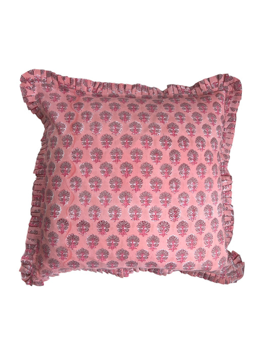 Pink Buti 20” square throw cushion cover
