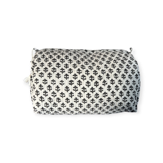 (NLM130) Make Up Bag Black and White Buti