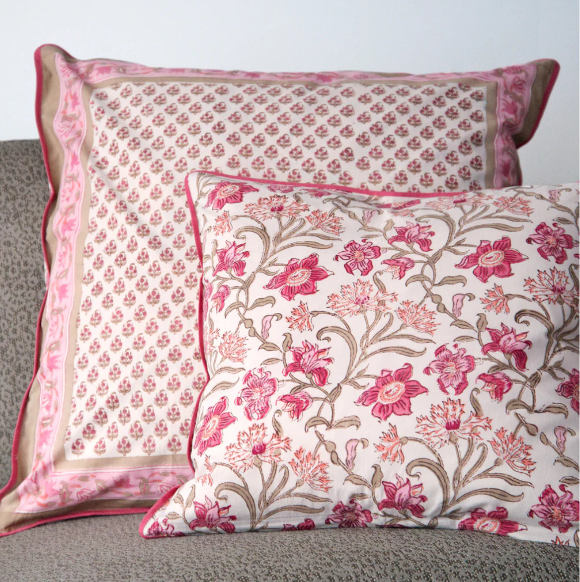 Cushion Covers in Tiny Coral