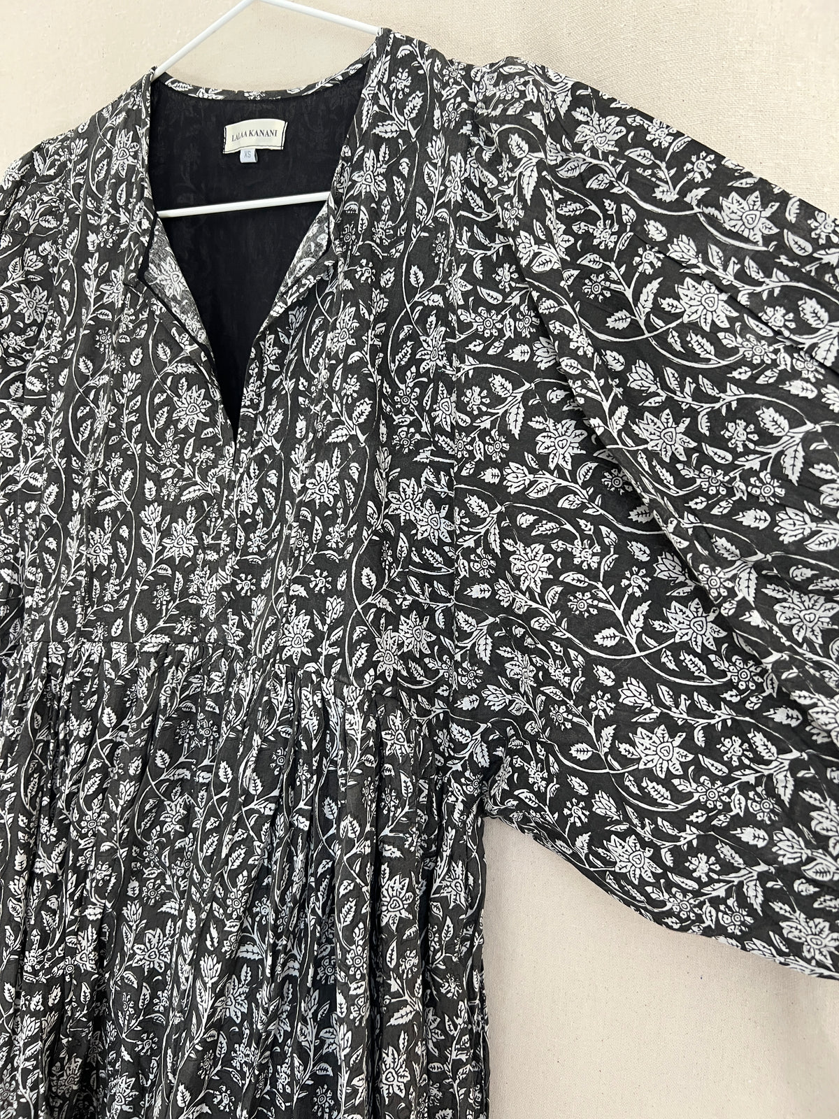 Josette Maxi Dress-Black + White