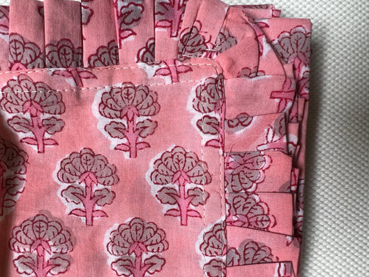 Pink Buti Ruffle Napkins