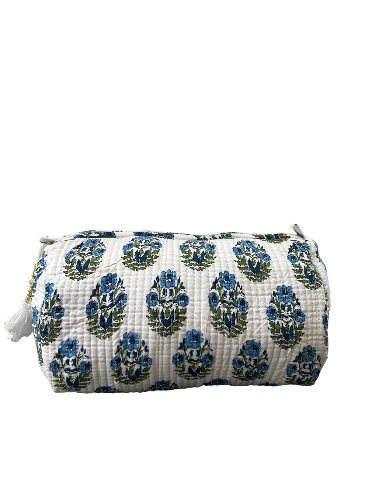 (M093) Make Up Bag Blue Green Buta