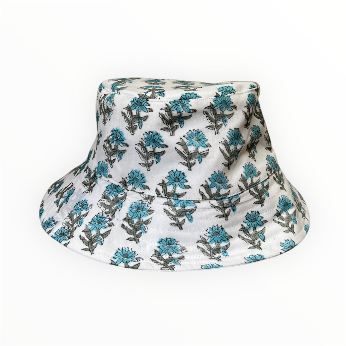 Blue Floral Bucket Hat