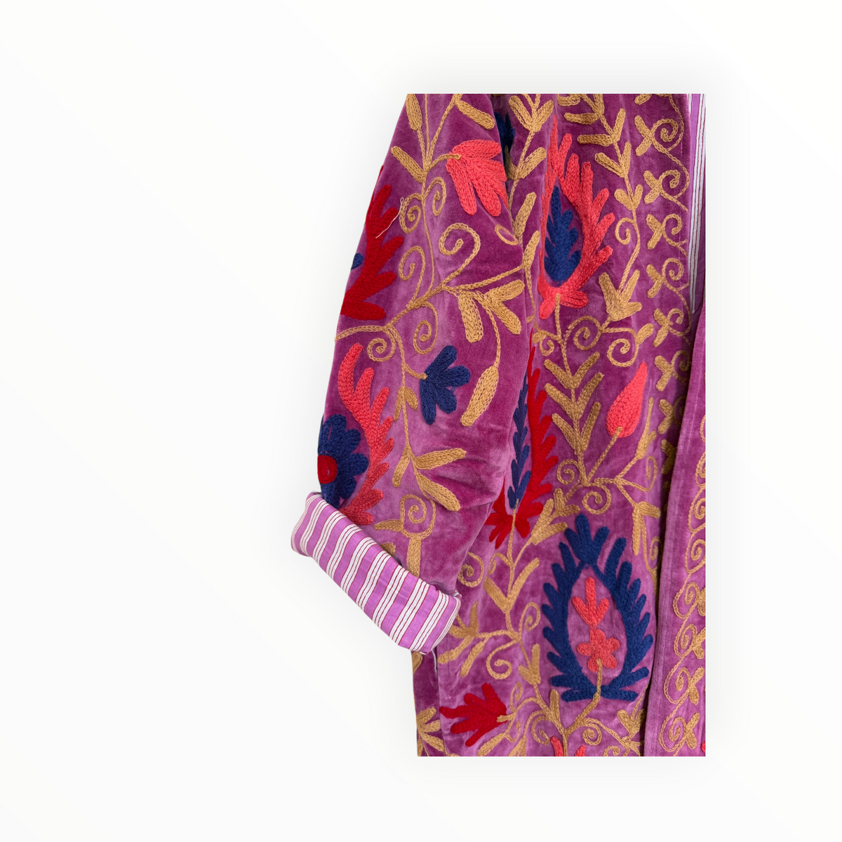 Mulberry Garden Velvet Medium Length Jacket