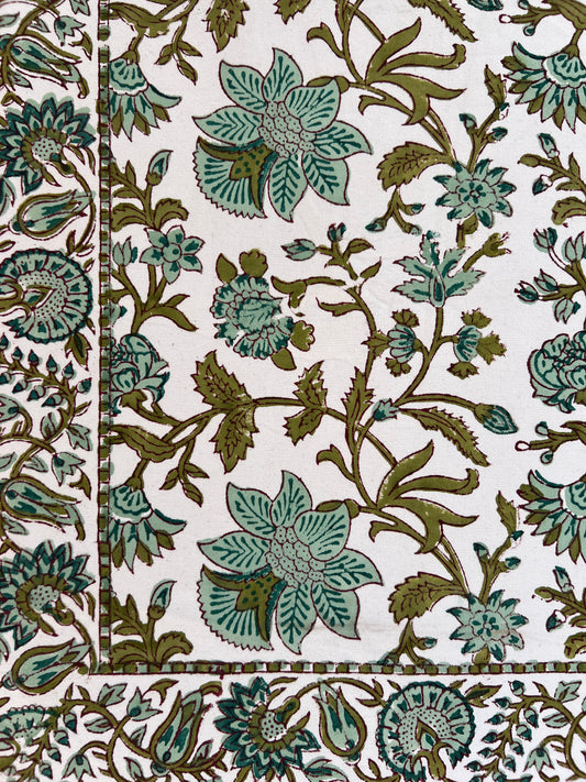 Mint Green Garden Table Runner (20" x 60")