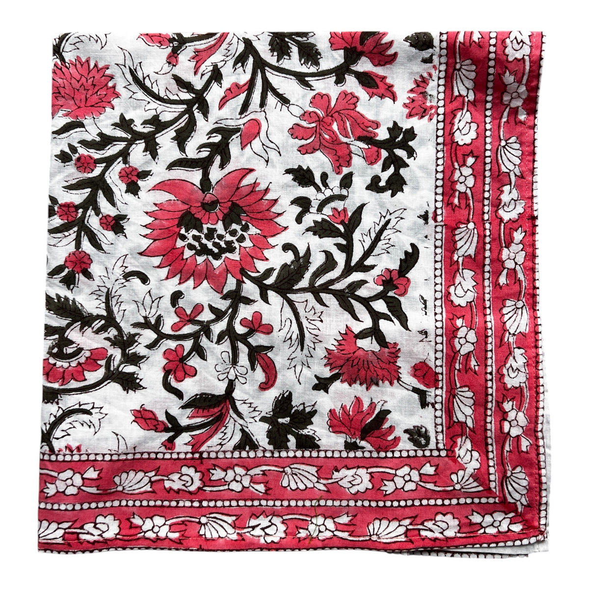 Pink Gray Vines BANDANA