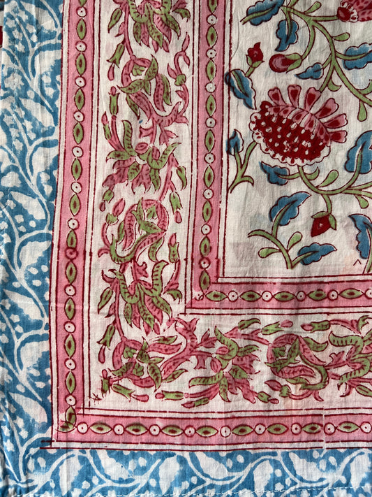 White Hot Pink Flowers Sarong (22M)