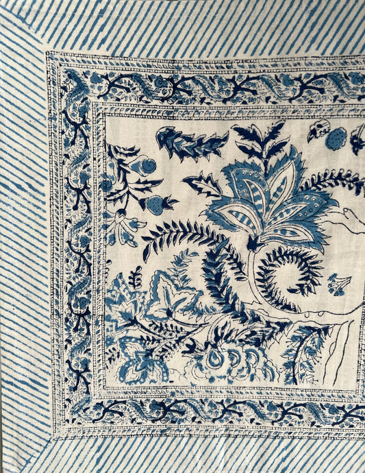 Morning Glory Blue Table Runner (20" x 70")