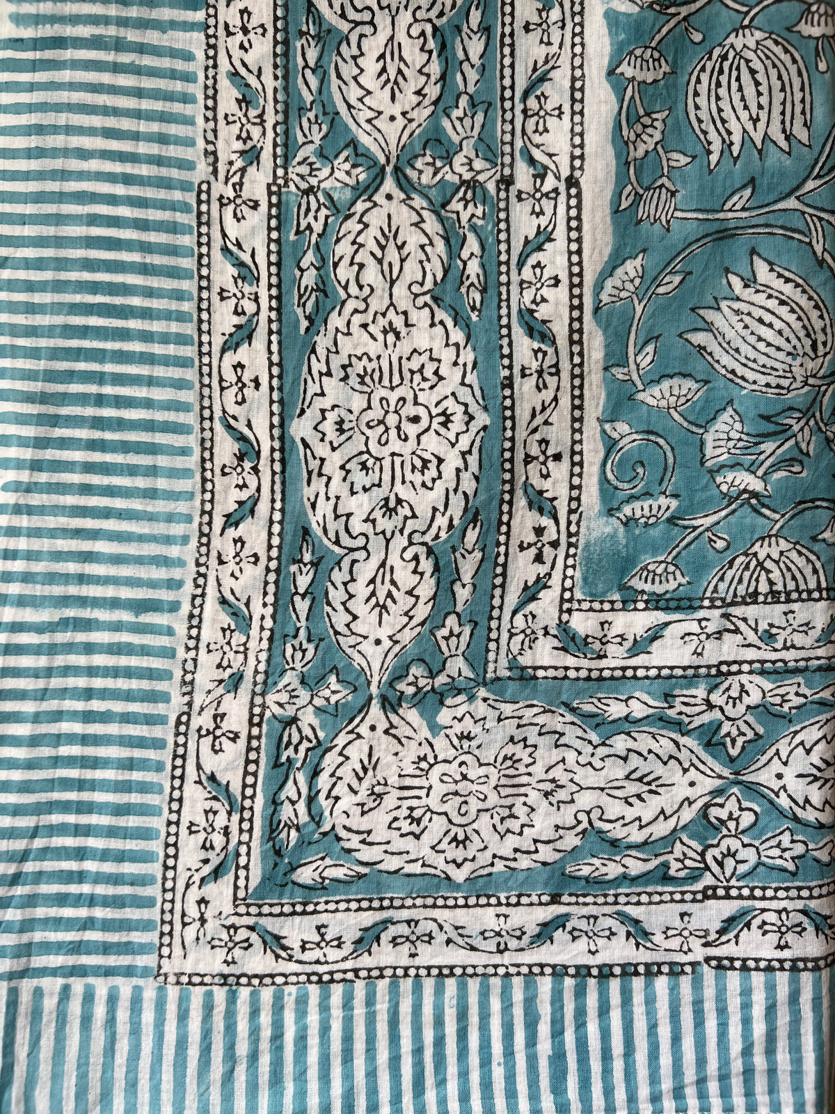 Turquoise Vine Floral Sarong  (22E)