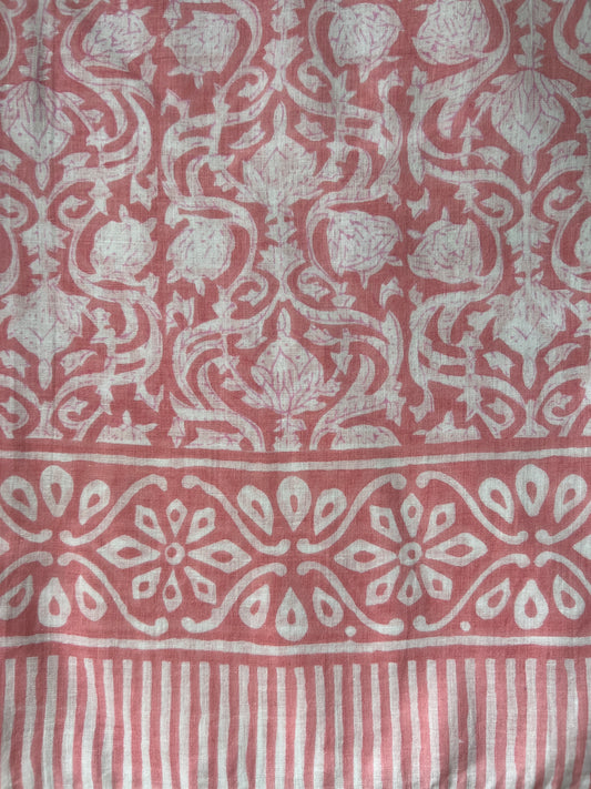 Peony Pink Floral Sarong (23F)