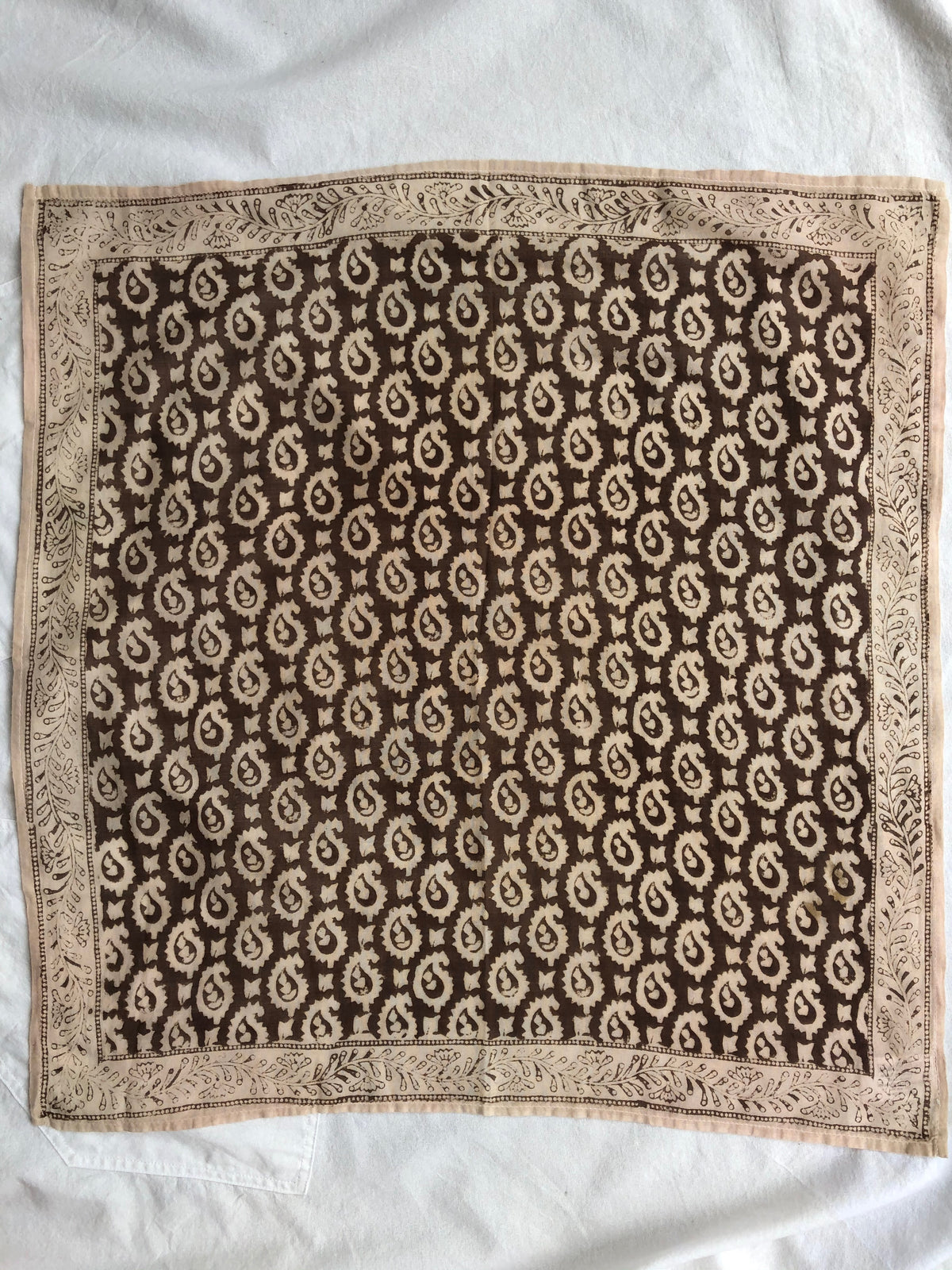 PAISLEY BANDANA - COFFEE
