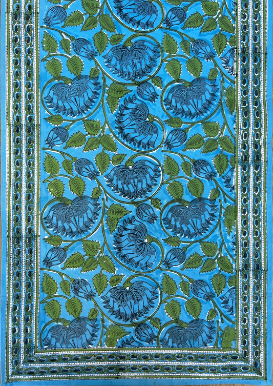Lilly Blue Table Runner (20" x 66")