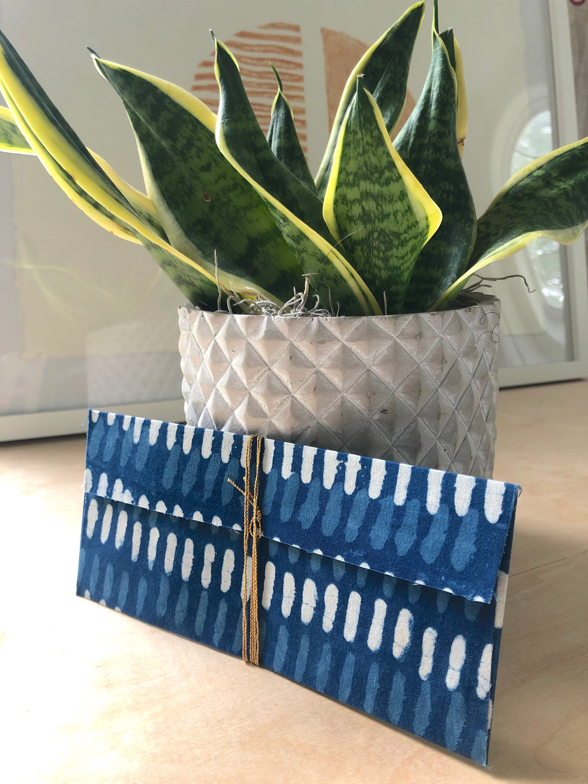 Envelope - Indigo Stripe