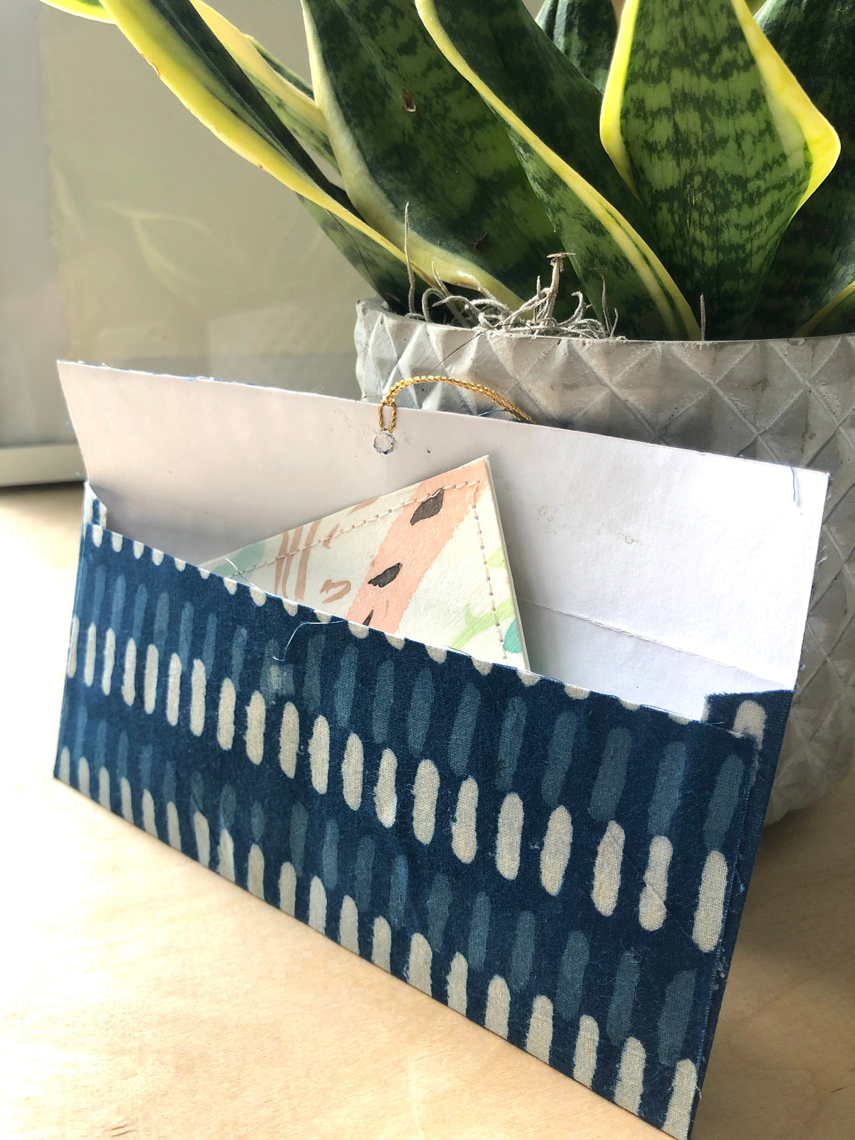 Envelope - Indigo Stripe