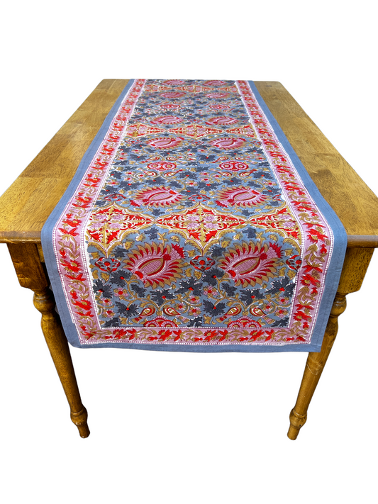 Bird of Paradise Blue Table Runner (2 sizes)