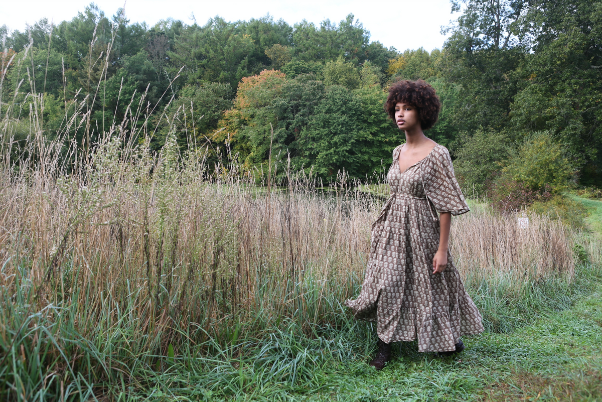 Athena Dress in Mocha