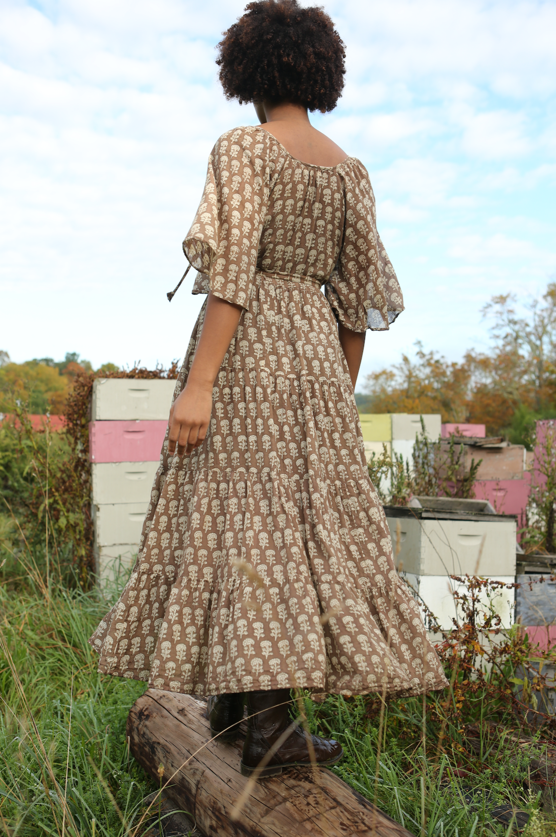 Athena Dress in Mocha