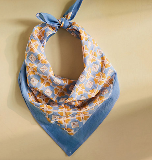 Blue/Goldenrod Bandana